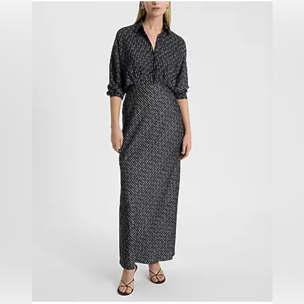 Express Buttoned Maxi Dress